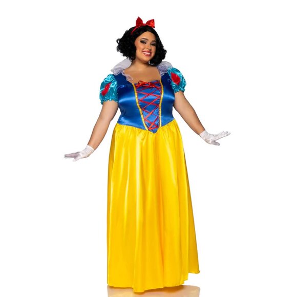Two piece plus size Classic Snow White women's costume set - Picture 1 of 2